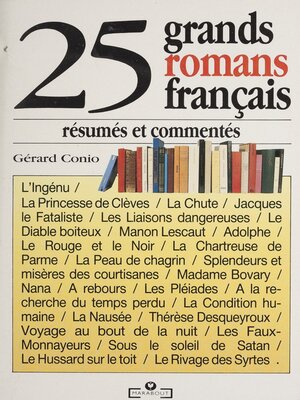 cover image of 25 grands romans résumés et commentés